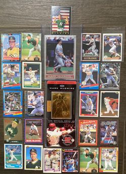 Mark McGwire Baseball Card Collection – 25 Cards + 23KT Gold