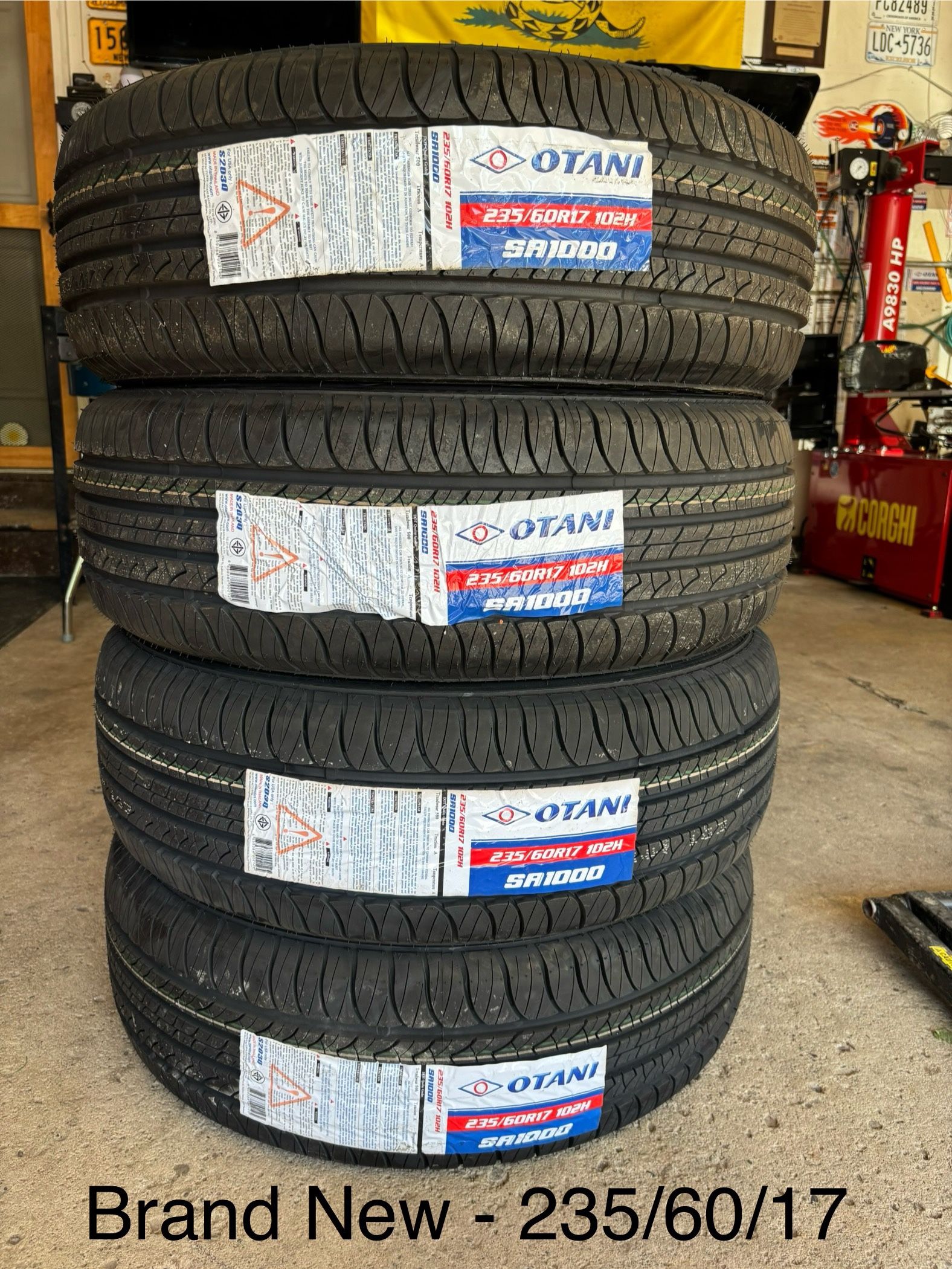 (4) - 235/60/17 Otani SA1000 All Season Tires