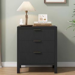 Dresser and bedside table black $70 