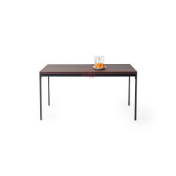 Cajon Modern Dining Table with Honeycomb Core Top and Square Tube Frame