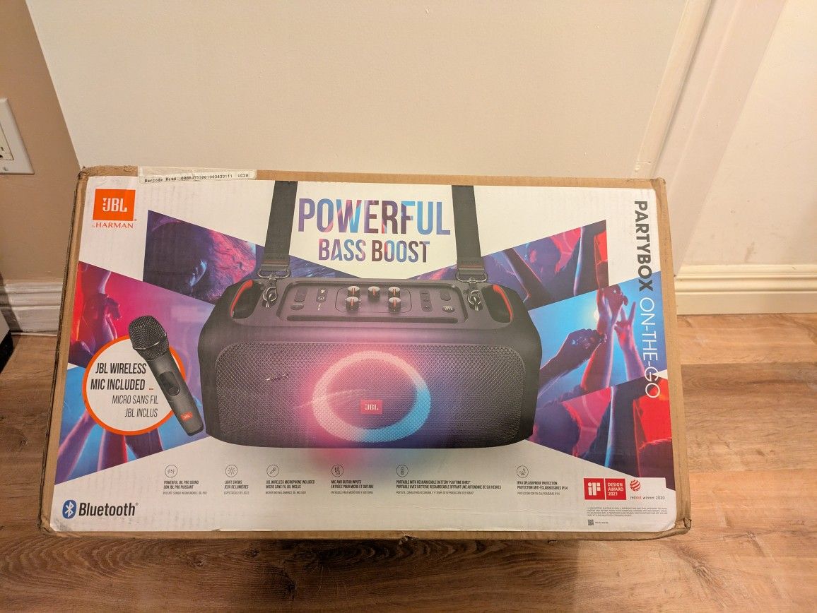 JBL PartyBox On-The-Go Portable Party Speaker
