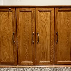 DVD / CD Oak Storage Cabinet