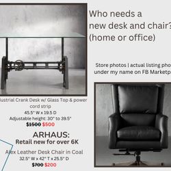 Arhaus Desk And chair 