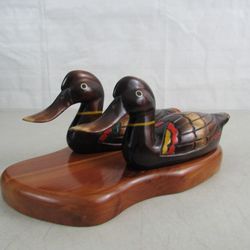 Japanese Ichou Kougei Hand Crafted Vintage Wooden Ducks


