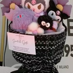 Kuromi Black Knitted Bouquet - Sanrio Bouquet