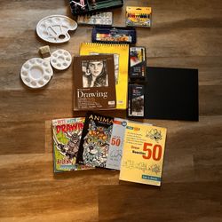Pickup for Today, Complete art kit, Paper, pastels, paint, how to’s, supplies 