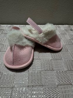 Newborn Baby Pink Slippers