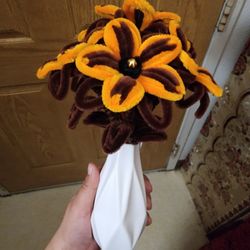 Bouquet of makeshift flowers