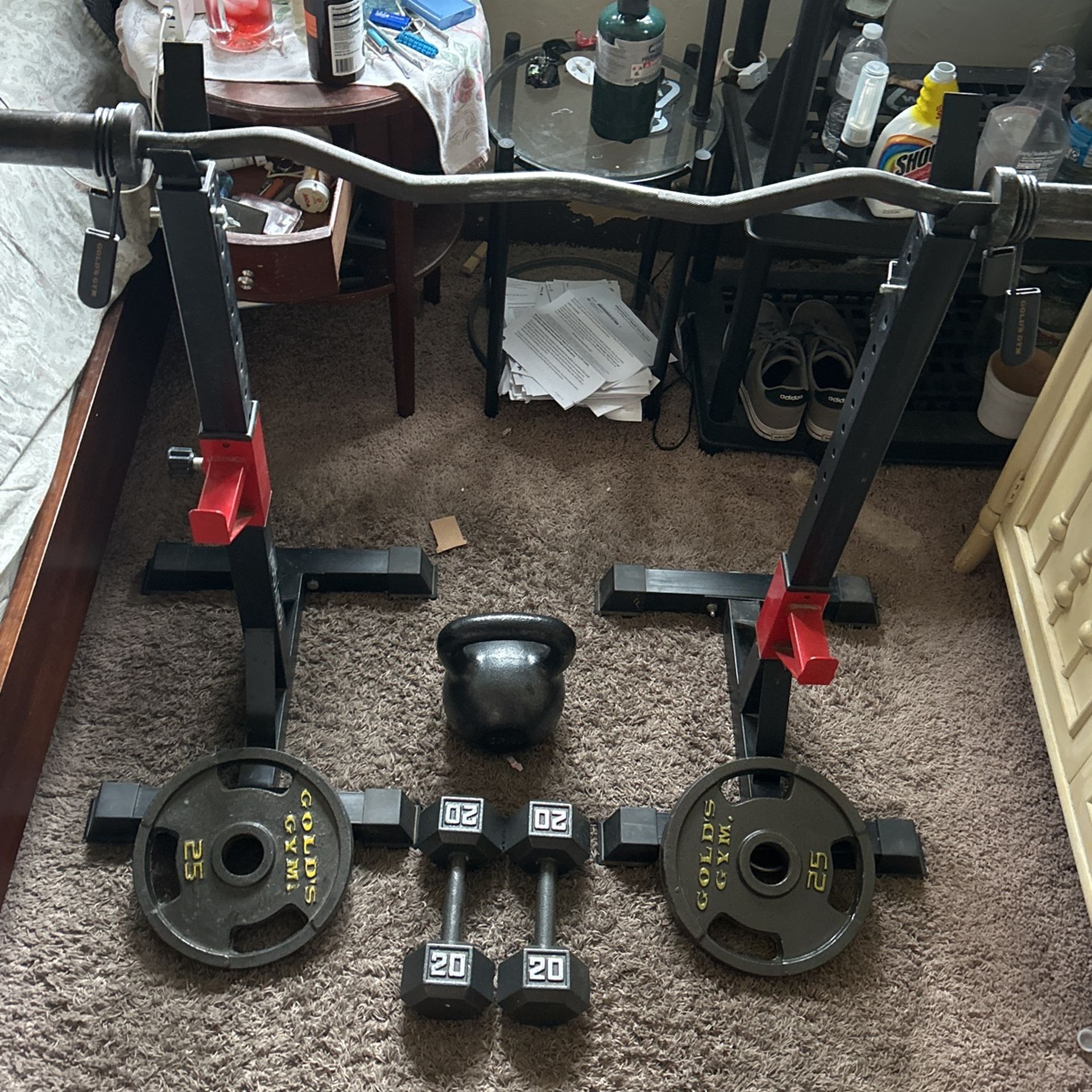 Weights Dumbbells Kettle Bell Ez Bar Olympic