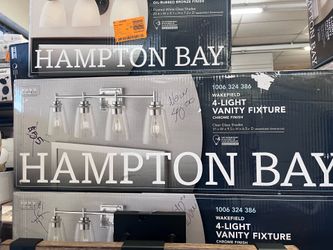 Hampton bay WAKEFIELD 4-LIGHT VANITY FIXTURE CHROME FINISH