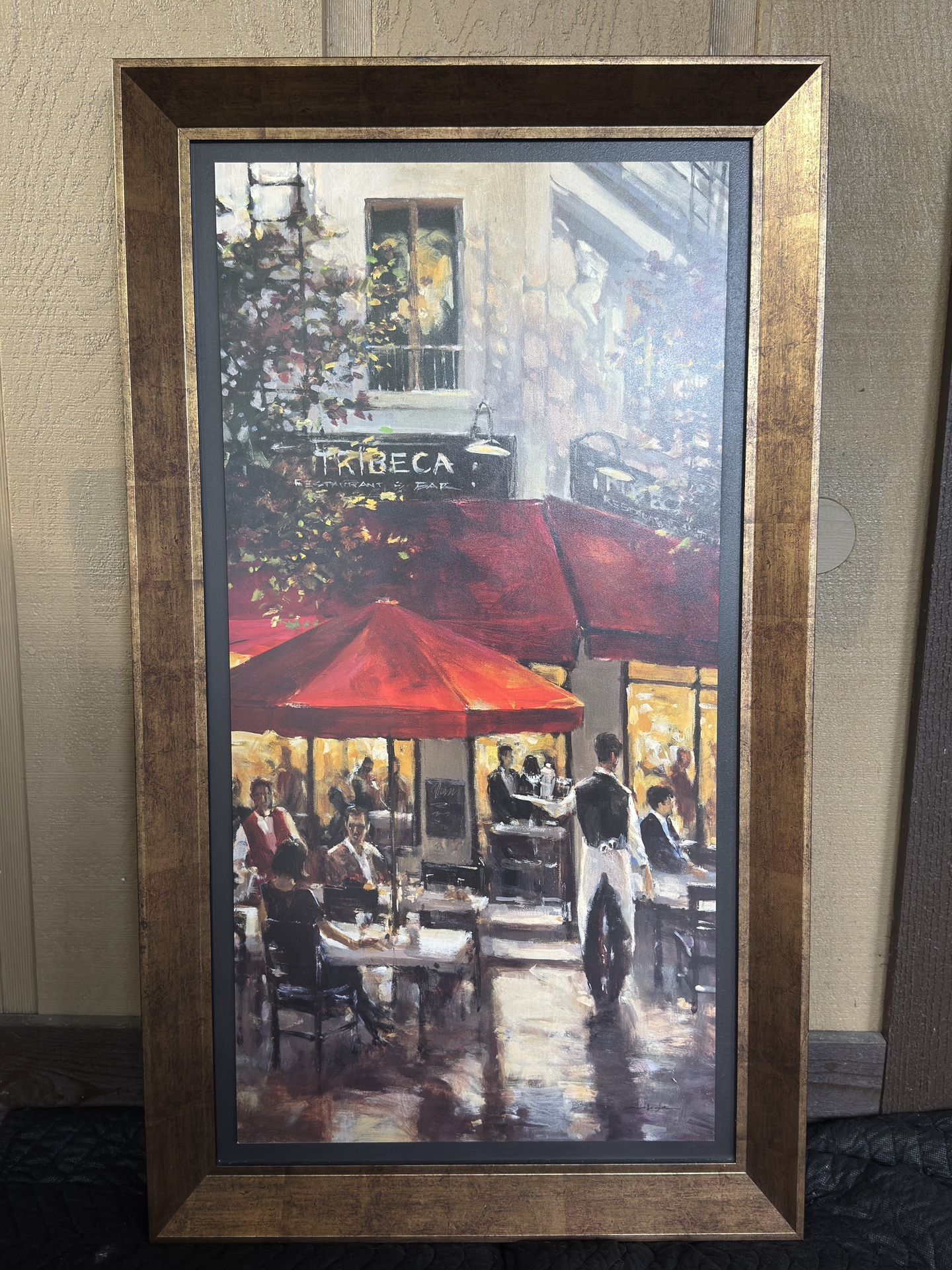 Tribeca Cafe - print with Gold frame $30obo