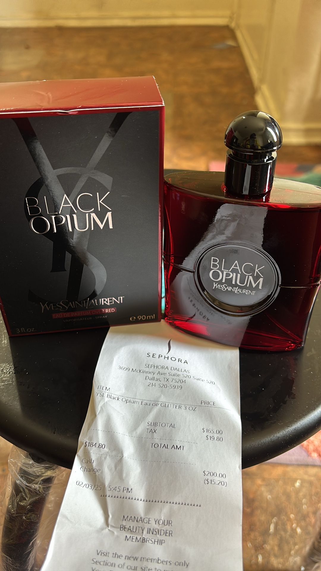 Ladies Black Opium Over Red EDP Spray 90mL