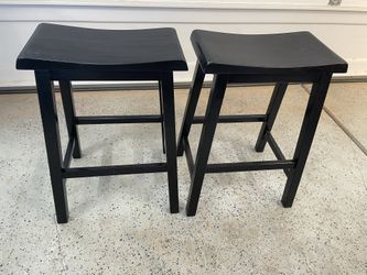 Bar Stools - Matching Pair (Black)