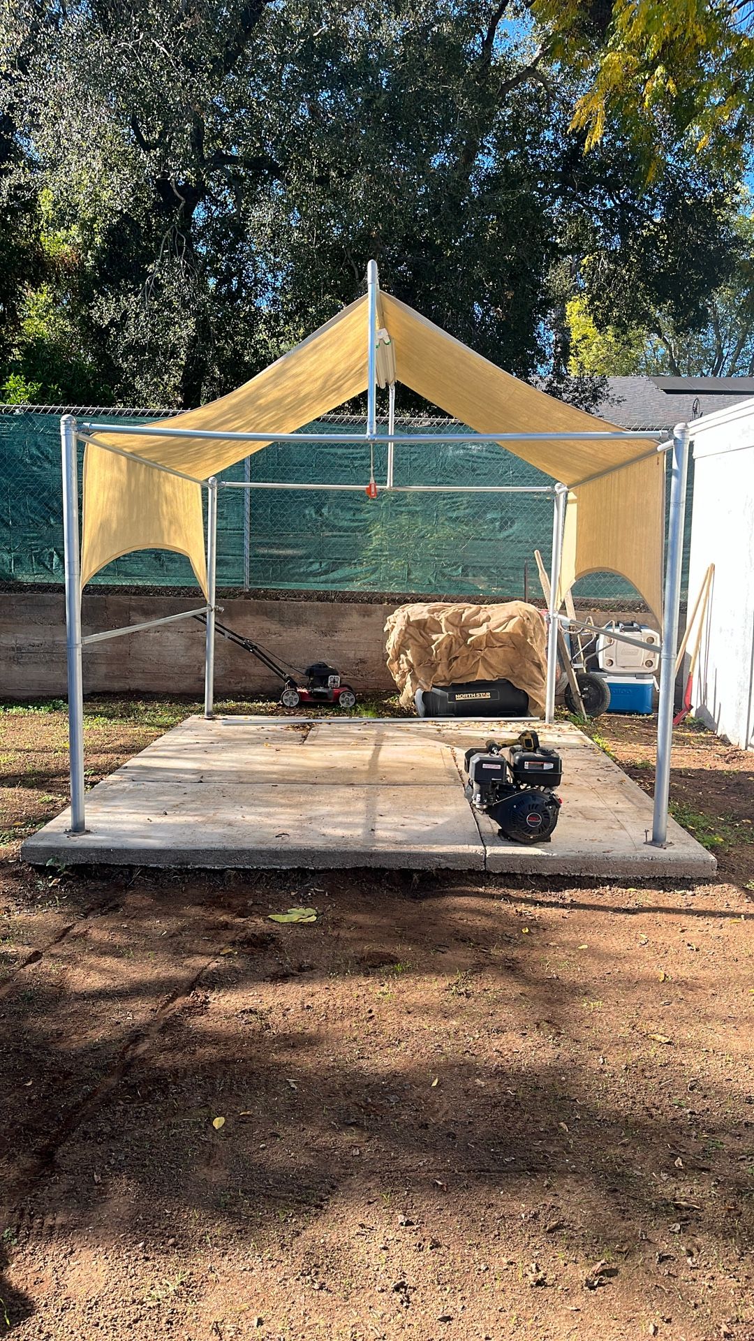 9x11 Galvanized Shed Frame