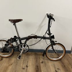 Brompton Folding Bike Fully Leather With Brooks