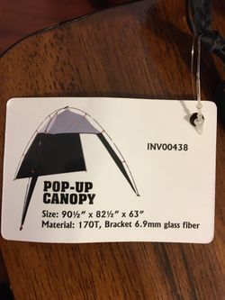 Pop Up Canopy