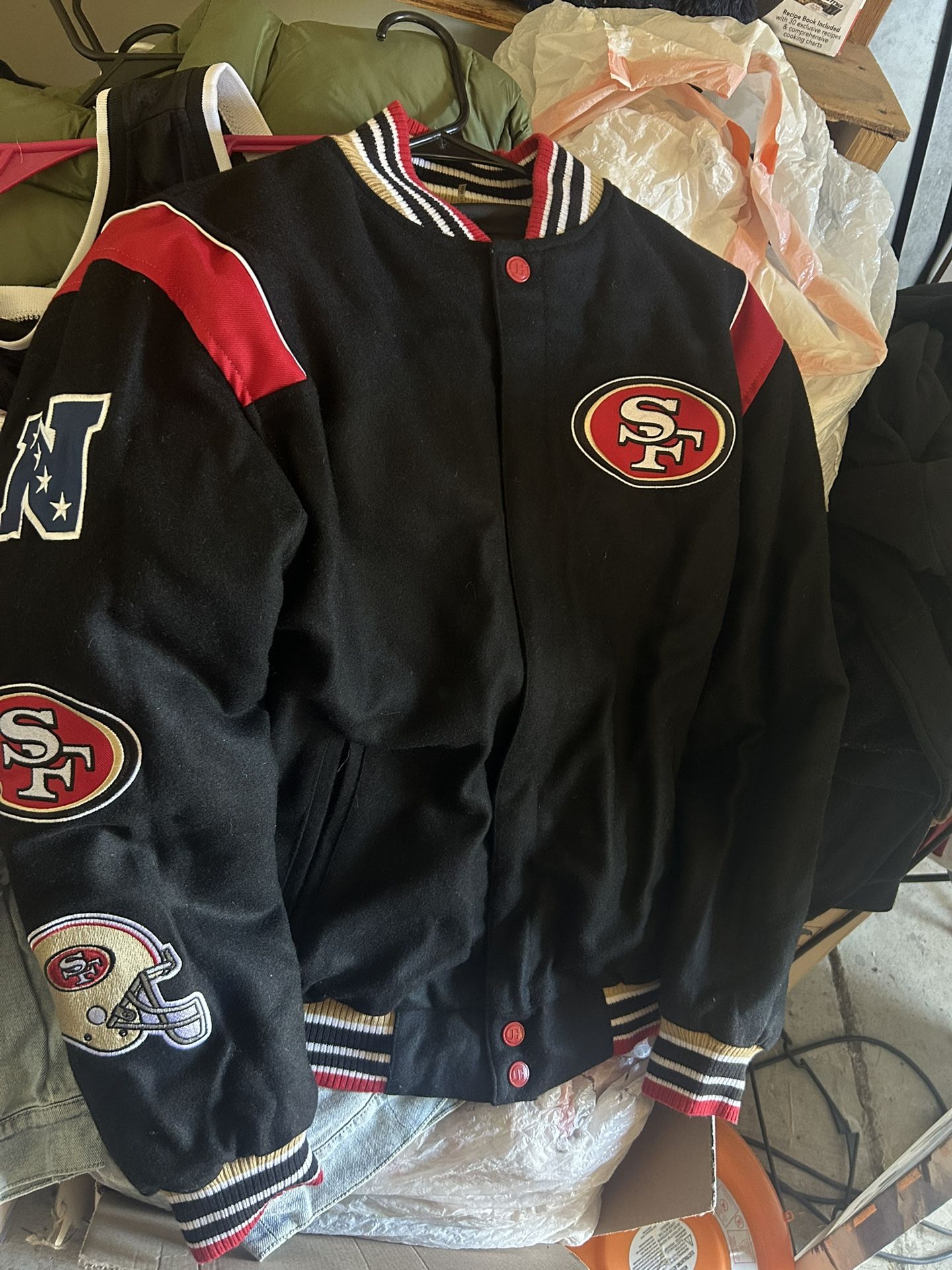 Leather Men / Windbreaker Jacket Double Sided Niner Jacket