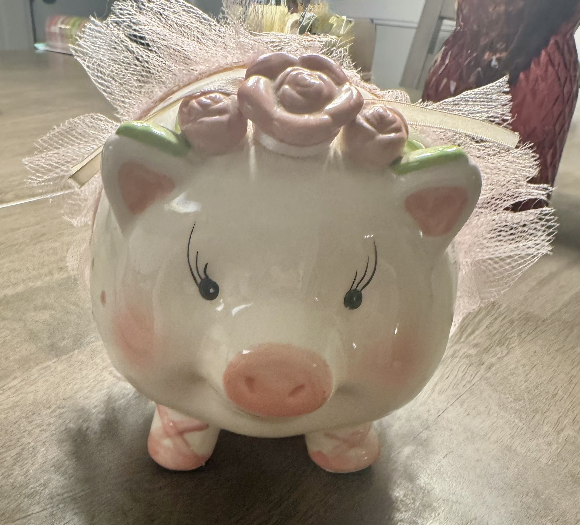 Piggy Bank with tutu