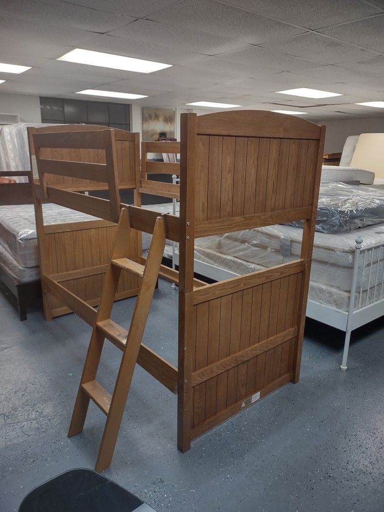 Solid Wood Twin Over Twin BUNK Bed