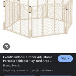 Evenflo Play Space Full Set Open Box