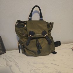Steve Madden Nylon Olive Green Backpack