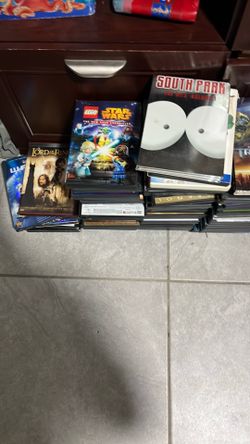Dvd movies most of them are inside the box some aren’t.
