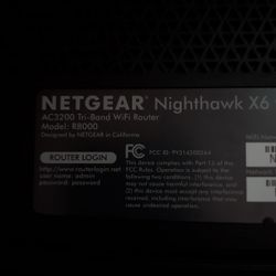 Netgear Nighthawk X6 AC3200 Tri-band WiFi Router 
