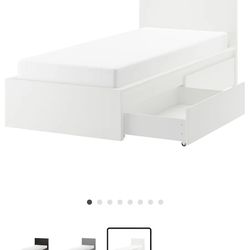 IKEA Twin Bed W/ 2 Pull Out Drawers