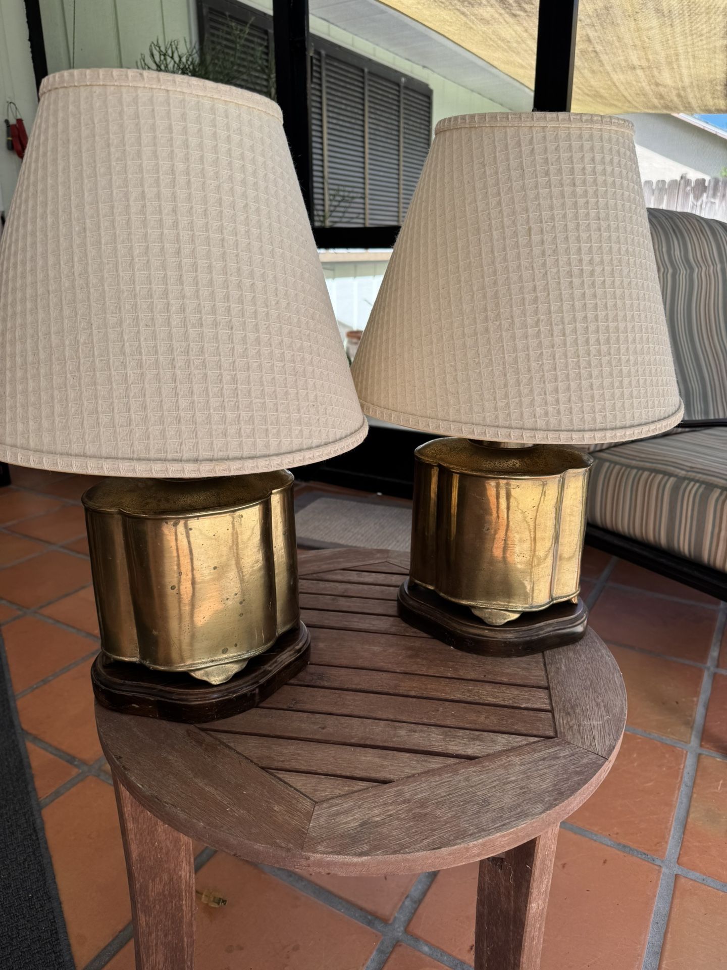 Pair Of antique Frederick Cooper Lamps