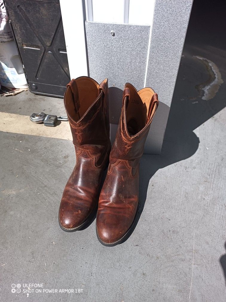 A, WORK BOOTS SIZE 11 -1/2 ONLY ONE PAIR AVAILABLE