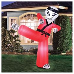 Occasions 6.5 Foot Inflatable Kung Fu Skeleton
