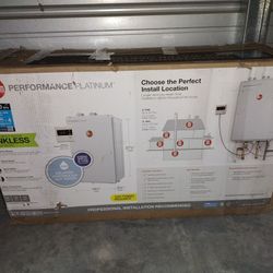 Indoor Natural Gas Tankless Water Heater 9.5 for 4 Bathrooms / Showers *New -  Home Depot Cost $1,645