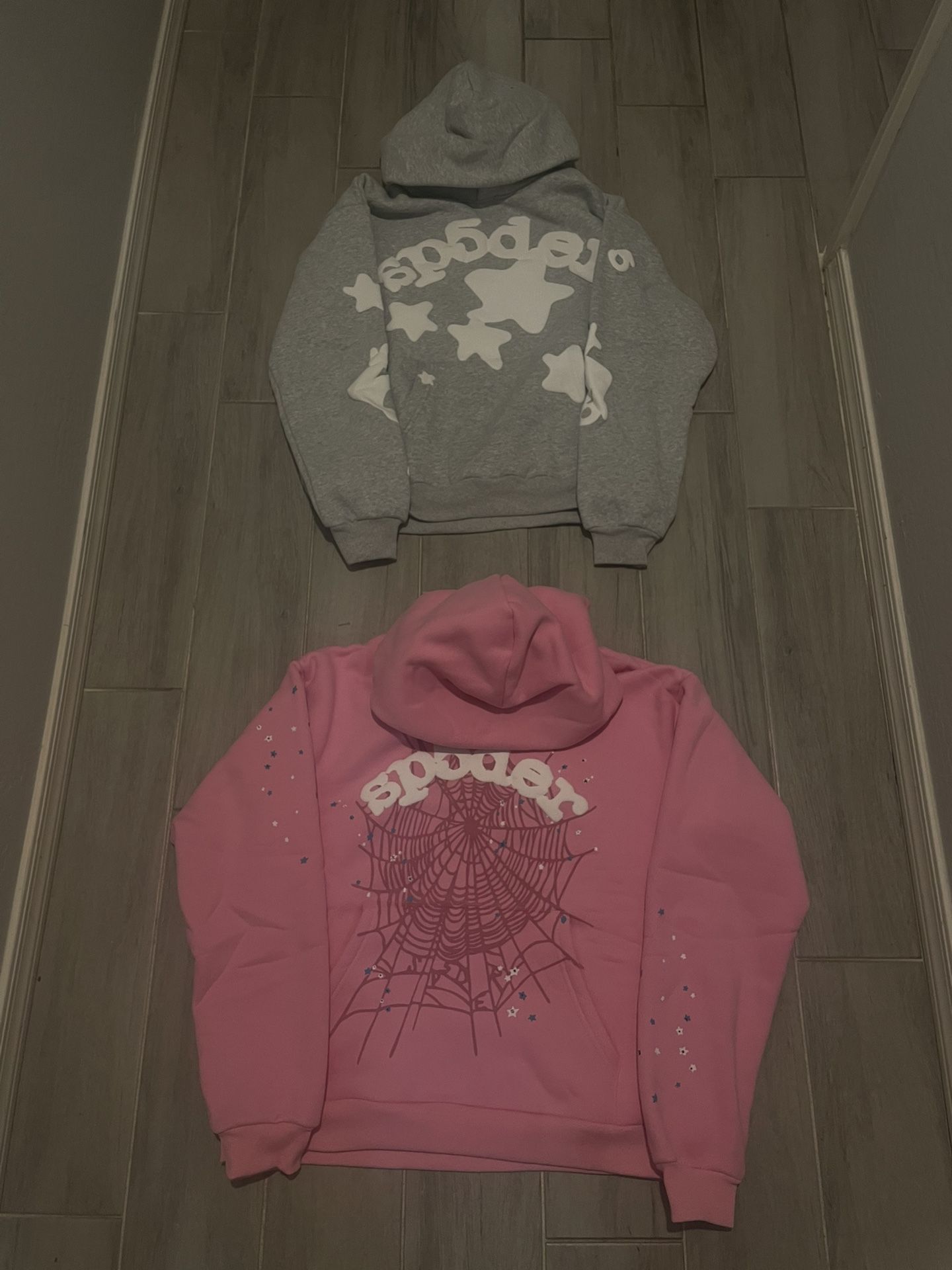 Sp5der Hoodies 🕷️🕸️ (White & Grey)  (Pink & White)
