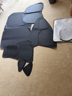 Tesla Model Y Window Sun Shades + Heavy-Duty Trunk Mat