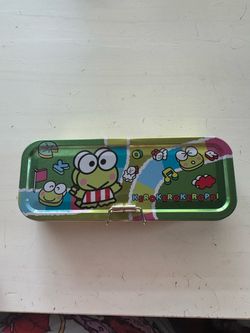 Keroppi Sanrio Tin Pencil Case