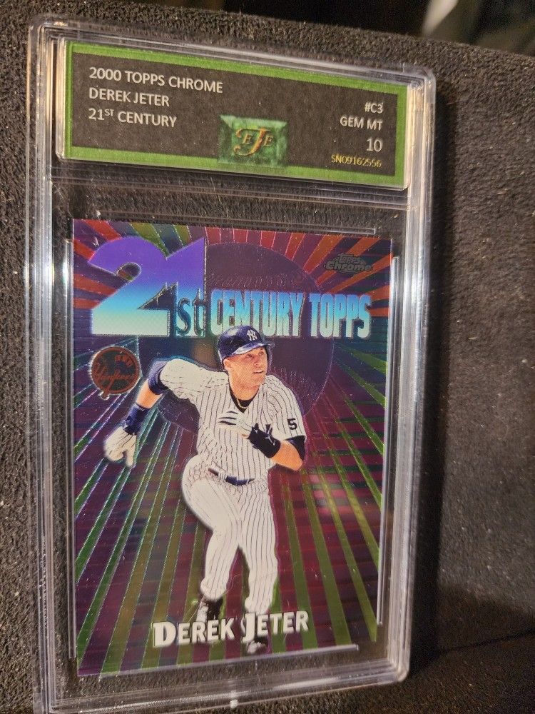 1999 Topps Derek Jeter Yankees 21st Century Insert Card #C3 EJE GEM MINT 10

