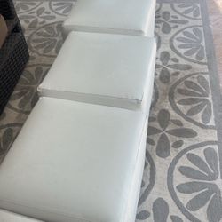  Seating Cube Stool in White