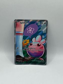 Non TCG Pokemon Igglybuff Fan Art Card