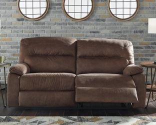 2 Seater Recliner 80w X29h Comes with one black and one grey couch cover.