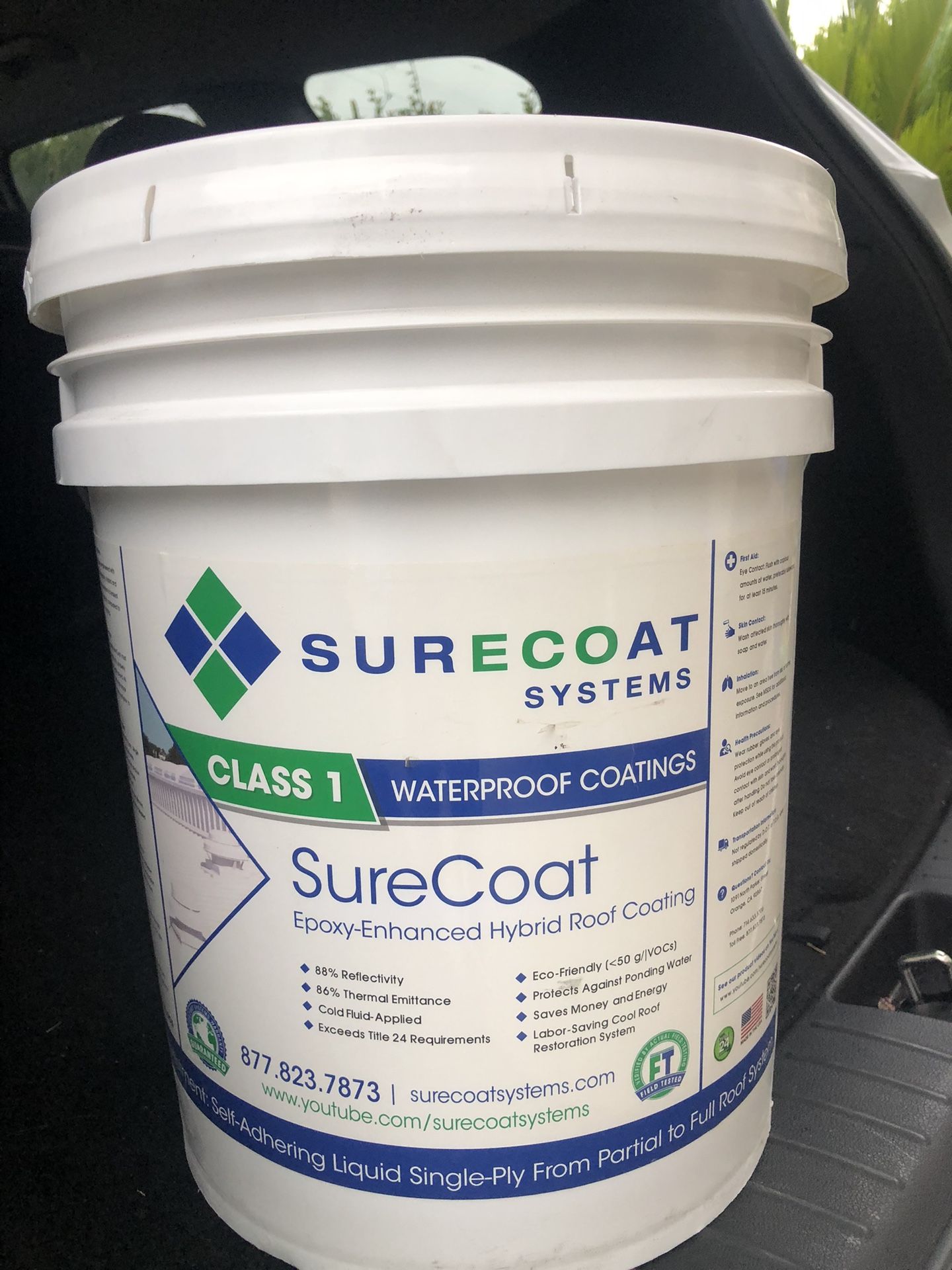 Roof Coating SURE COAT. 5 GALLONS