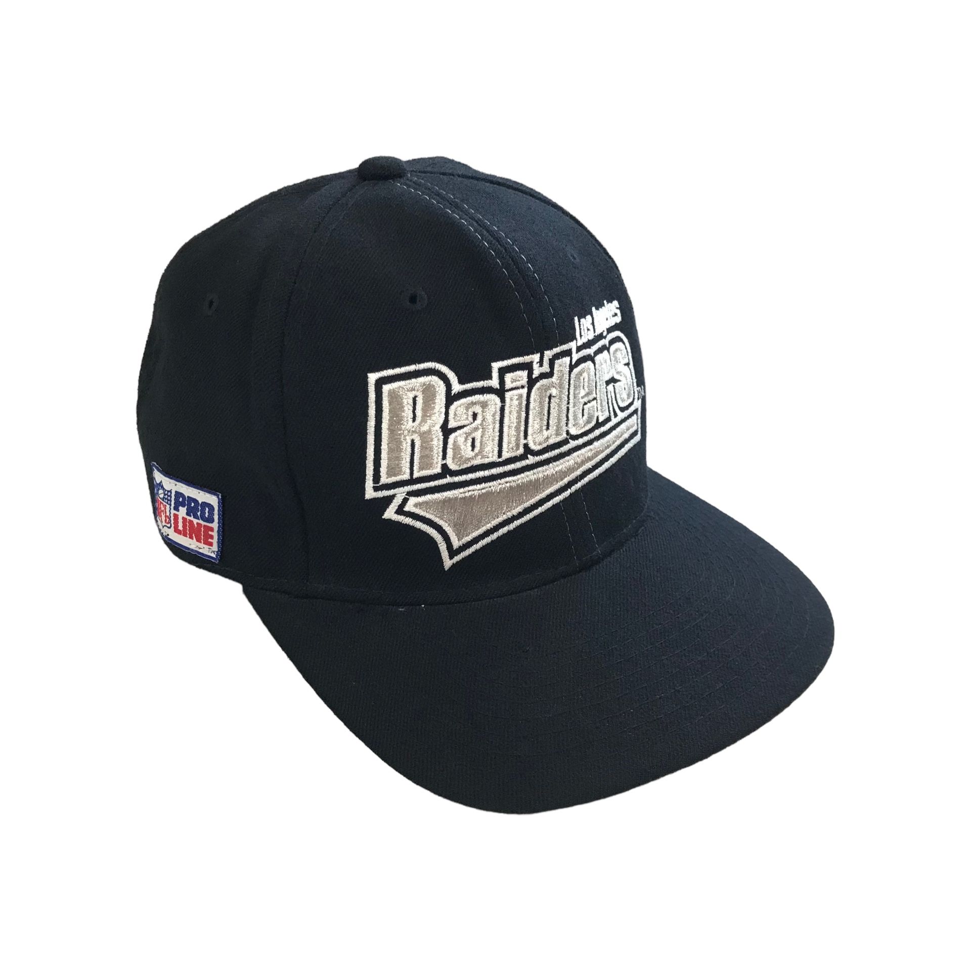 VINTAGE STARTER LOS ANGELES LA RAIDERS SNAPBACK HAT SCRIPT TAILSWEEP PROLINE 90s
