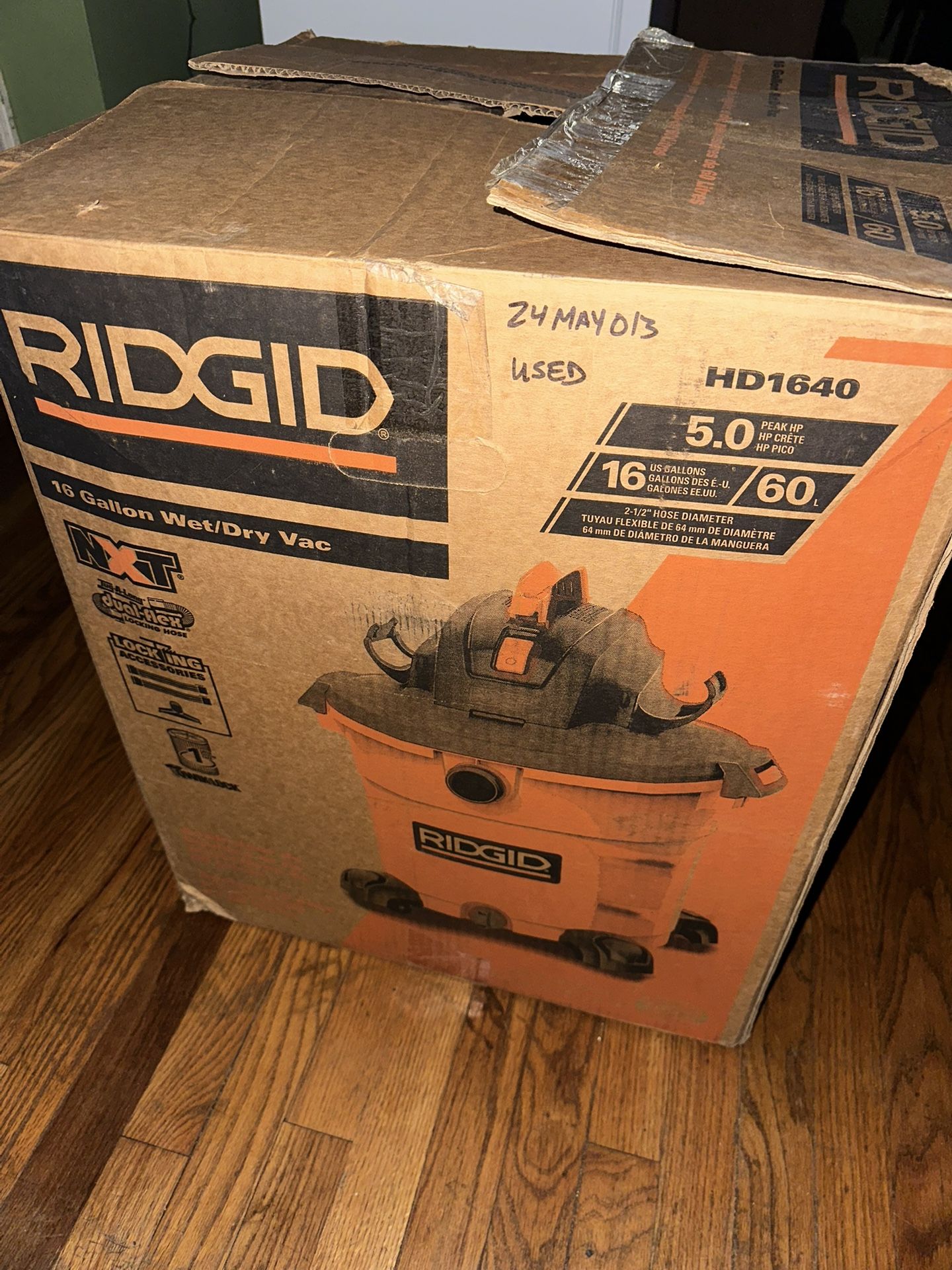 RIDGID 16 Gallon Wet/dry Vac