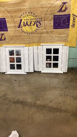 Cute Windows Mirror Shutters Decor 20 X24 Average When Open Each