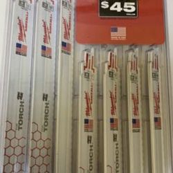 Milwaukee SAWZALL Metal Cutting Bi-Metal Reciprocating Blade Set