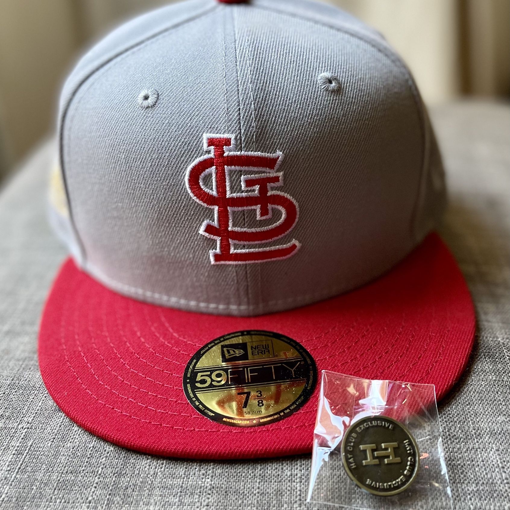 NEW ERA CAP New Era St Louis Cardinals Ballpark Snacks 1967 World Series  Patch Hat Club Exclusive 59Fifty Hat Khaki for Women