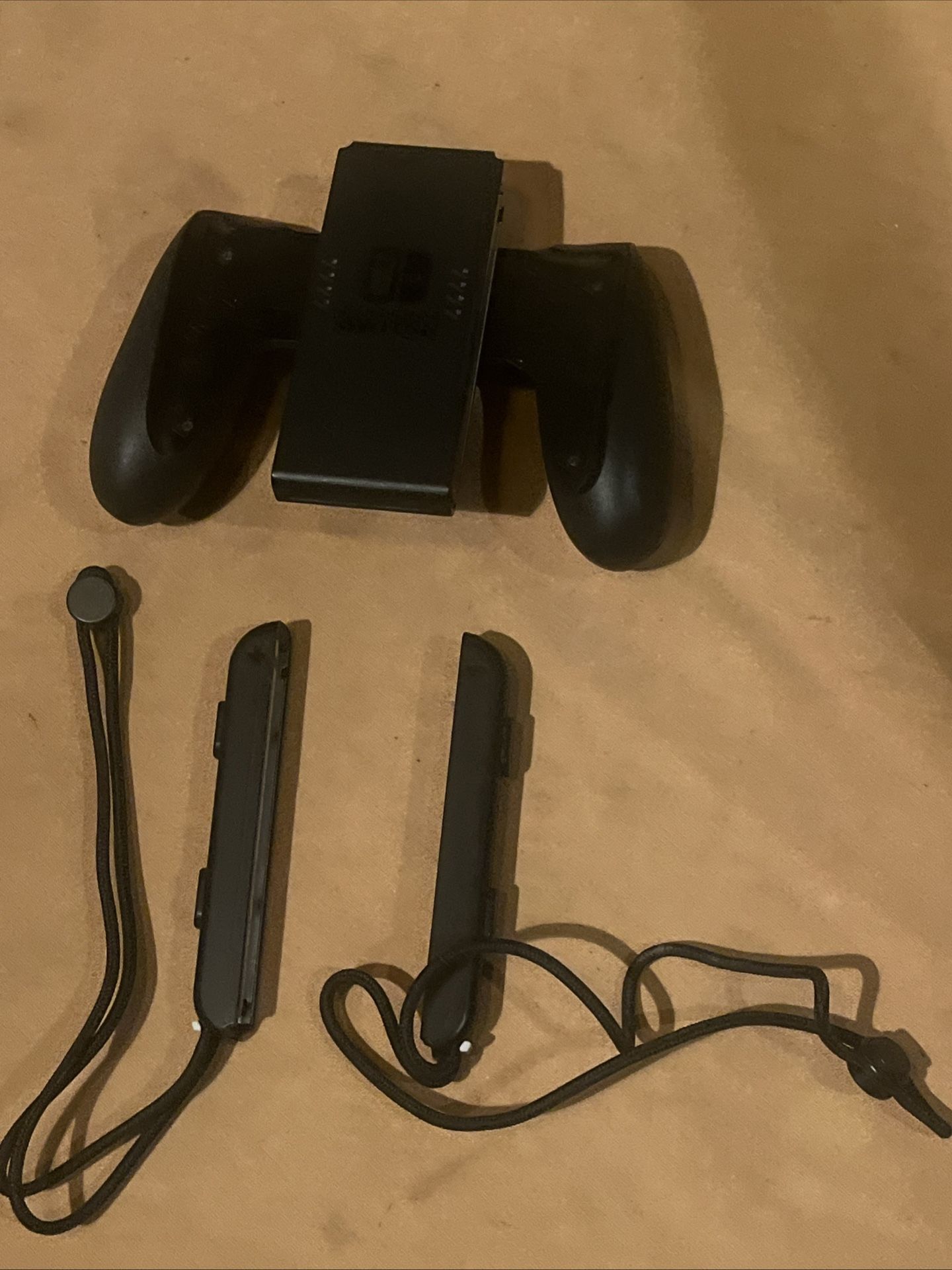 Black Genuine Official Nintendo Switch Joy-Con Comfort Grip & Controller Straps