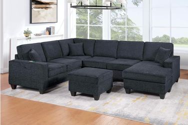 Sectional sofa with ottoman