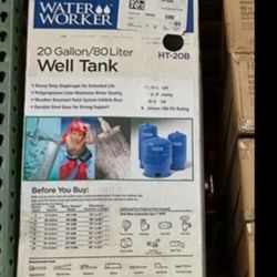 Hi everyone  we this new in box  Water Worker 20 Gal. Pressurized Well Tank