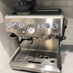 Breville Barista Express Espresso Machine, Brushed Stainless Steel, BES870XL