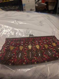 Beaded Embellished Evening Clutch Bag